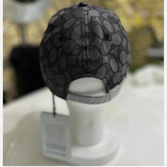 Authentic Coach Signature Jacquard Baseball Hat Cap Size: M/L - Picture 6 of 8